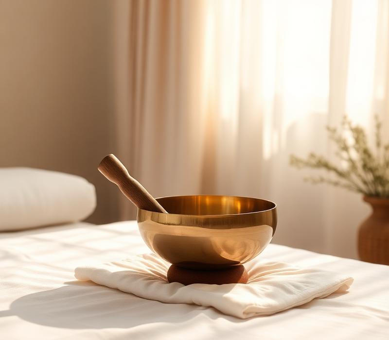 Crystal bowl at rest